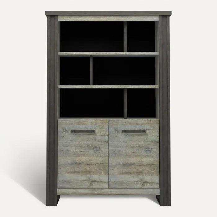 **Moderne boekenplank met extra opbergruimte**