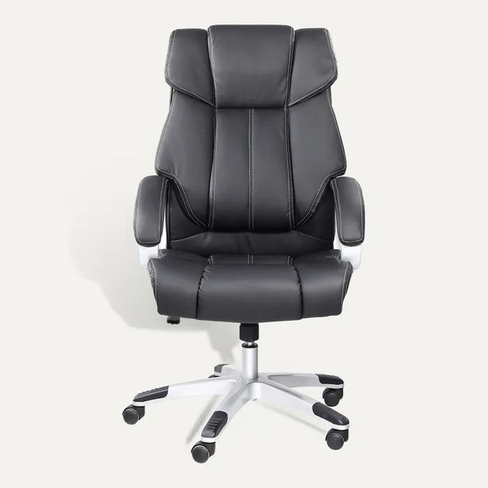 **Technische Titel in het Nederlands: Ergonomische Zwarte Bureaustoel met Verstelbare Rugleuning**